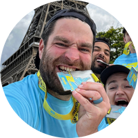 Photo of James Dunn at the Eiffel tower